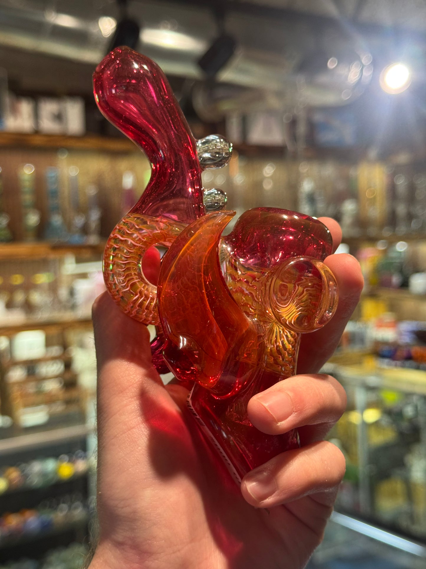Gold Ruby Hammer Pipe - Doshworld
