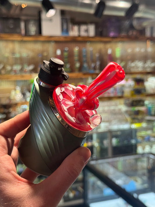 Pink and White Puffco Dry Top - Geoffmade x Indo