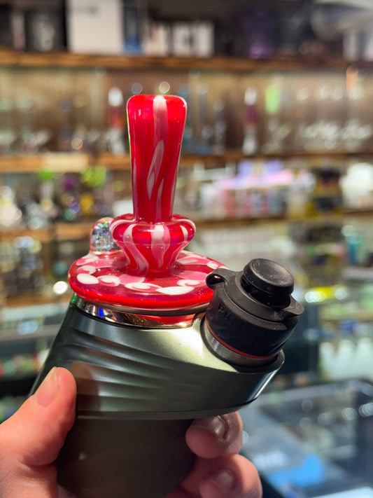 Pink and White Puffco Dry Top - Geoffmade x Indo