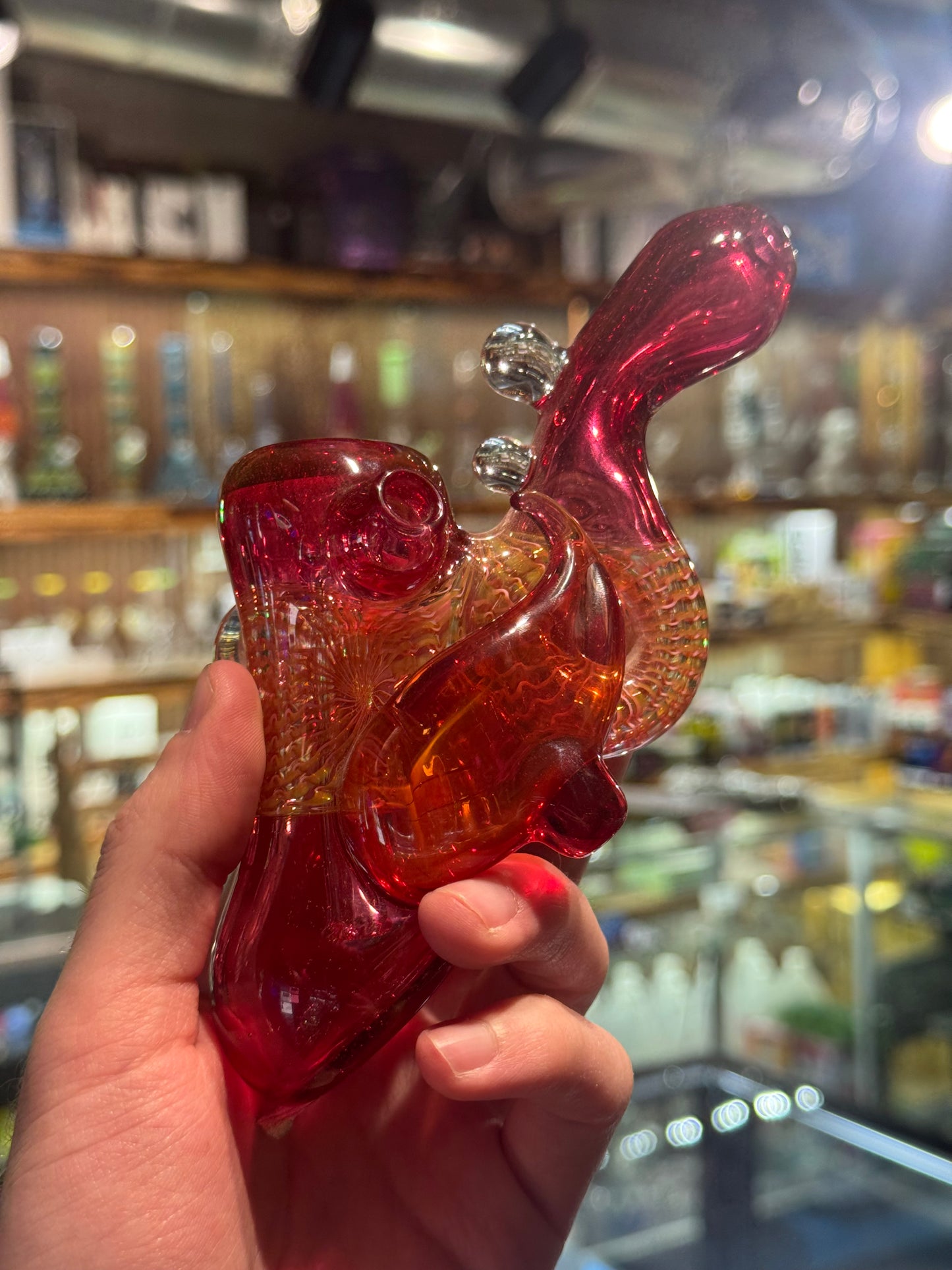 Gold Ruby Hammer Pipe - Doshworld
