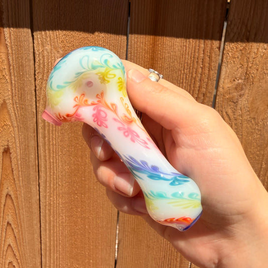 Rainbow Venna Spoon - Sqwashglass