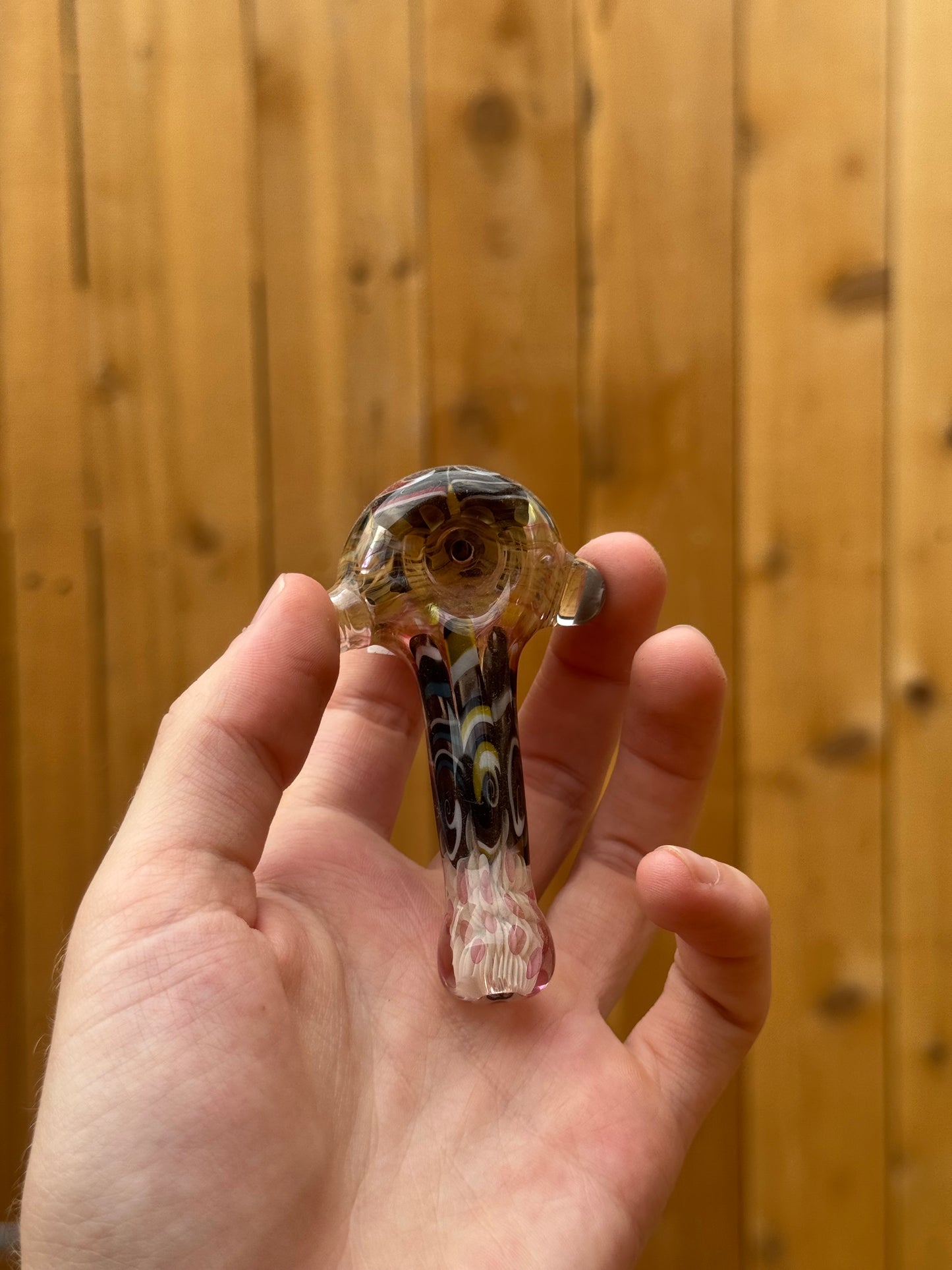 Chunk Glass Thumbprint Spoon