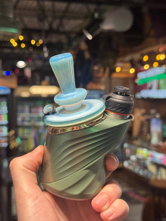 Ghosted white Puffco Dry Top - Geoffmade