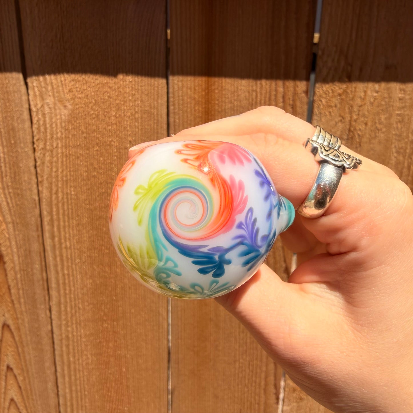 Rainbow Venna Spoon - Sqwashglass