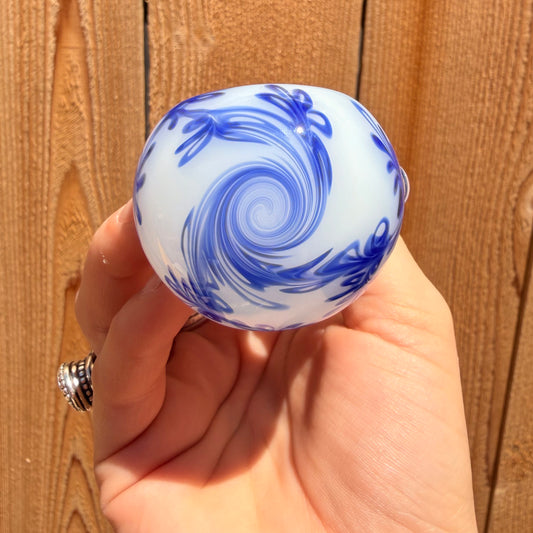 Blue and White Partial Venna - Sqwash Glass