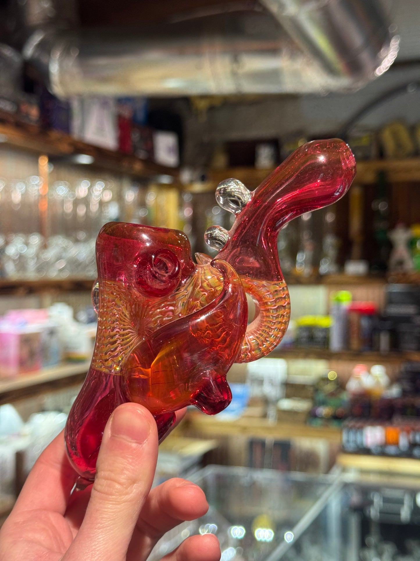Doshworld Gold Ruby Hammer Pipe