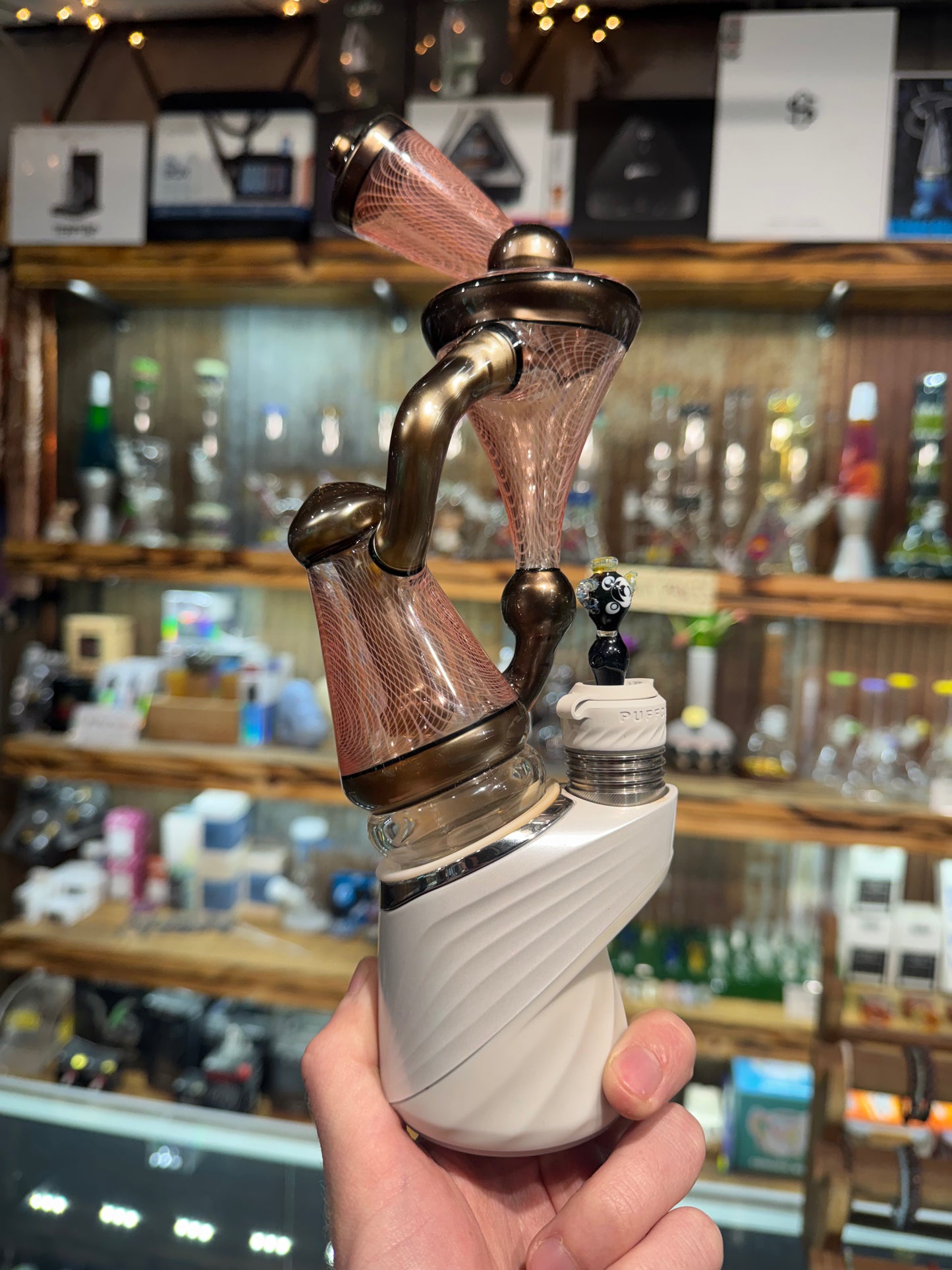 SirPyro Recycler Puffco Topper - Retticello and Electrum
