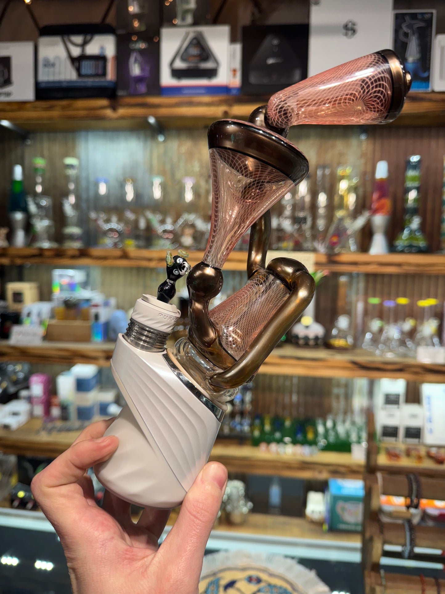 SirPyro Recycler Puffco Topper - Retticello and Electrum