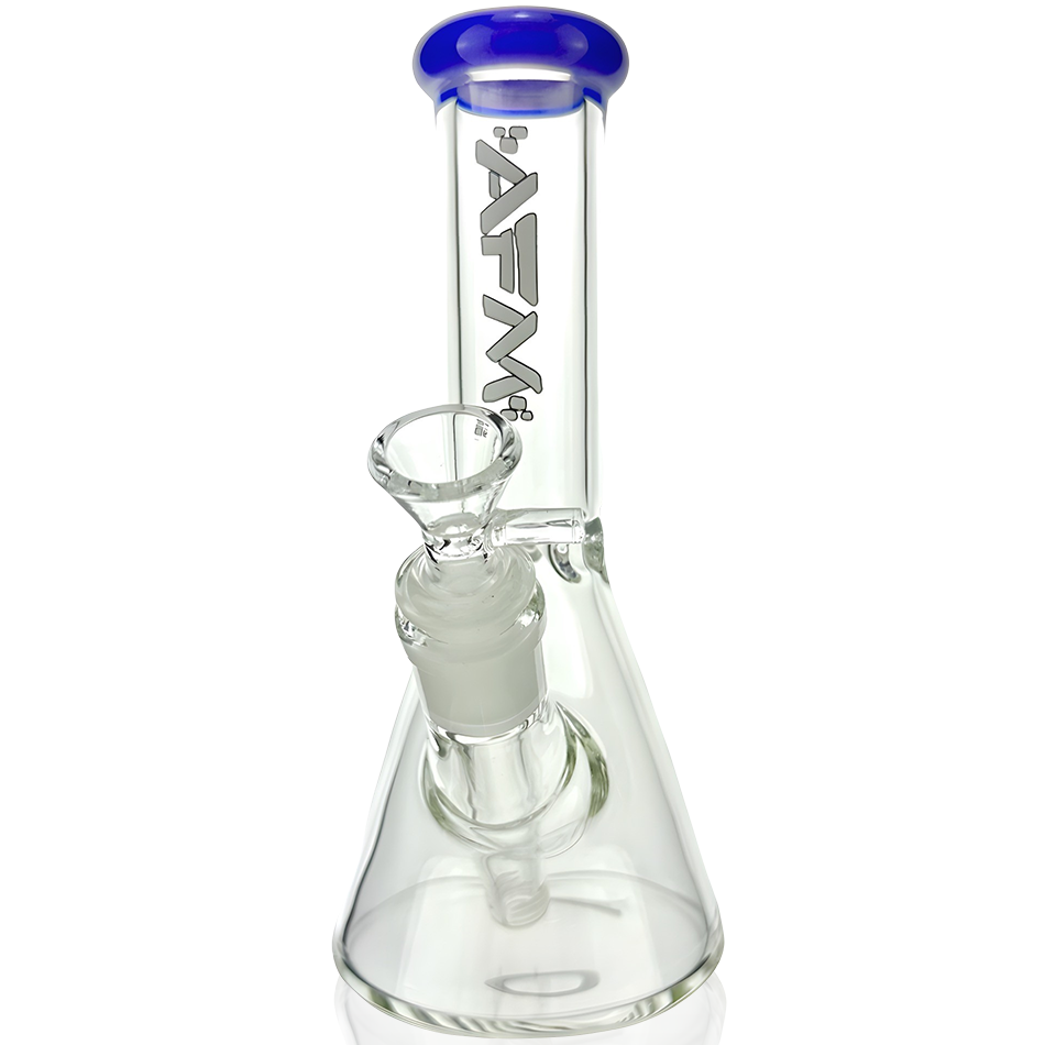 8" AFM Colored Lip Clear Mini Beaker