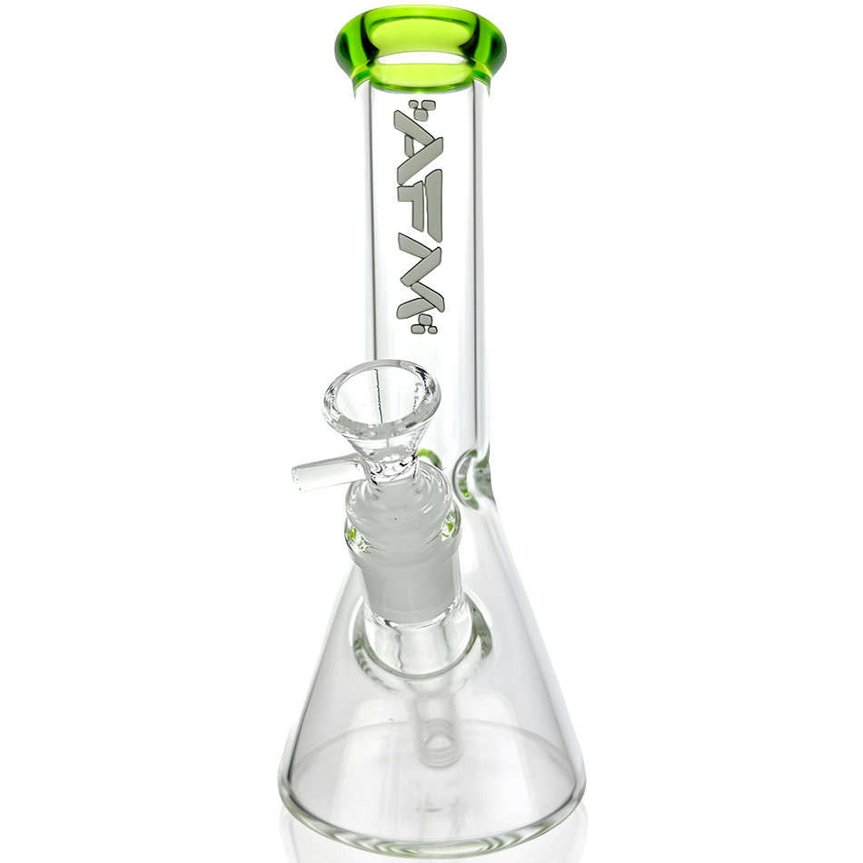 8" AFM Colored Lip Clear Mini Beaker