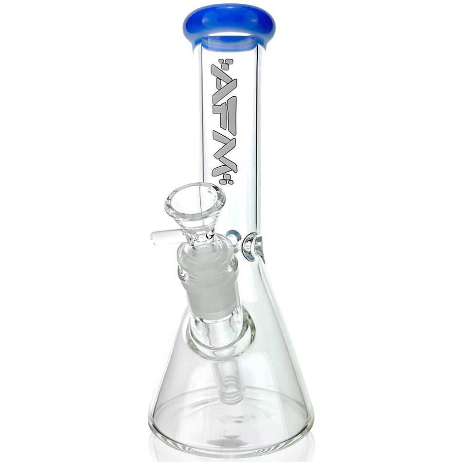 8" AFM Colored Lip Clear Mini Beaker