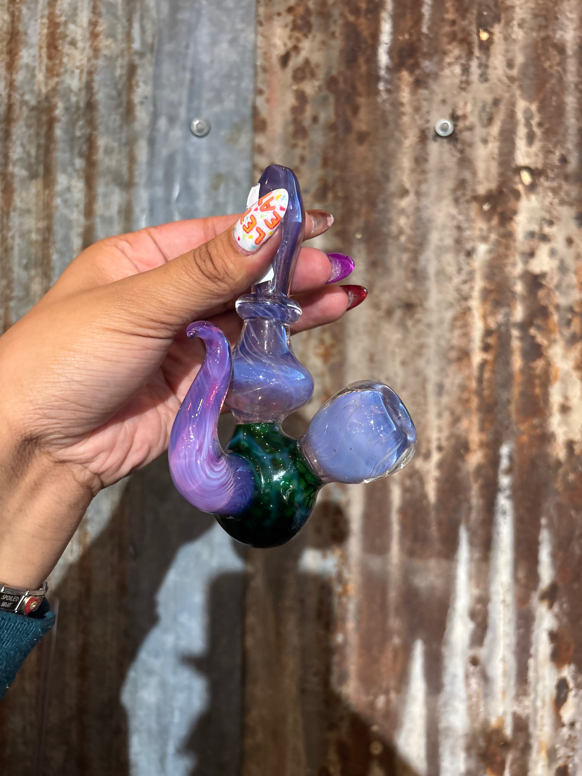 Opalized Rig GlassmithBilly Ultra-Violet & Opal Vortex Dry-Rig – The Glassmith