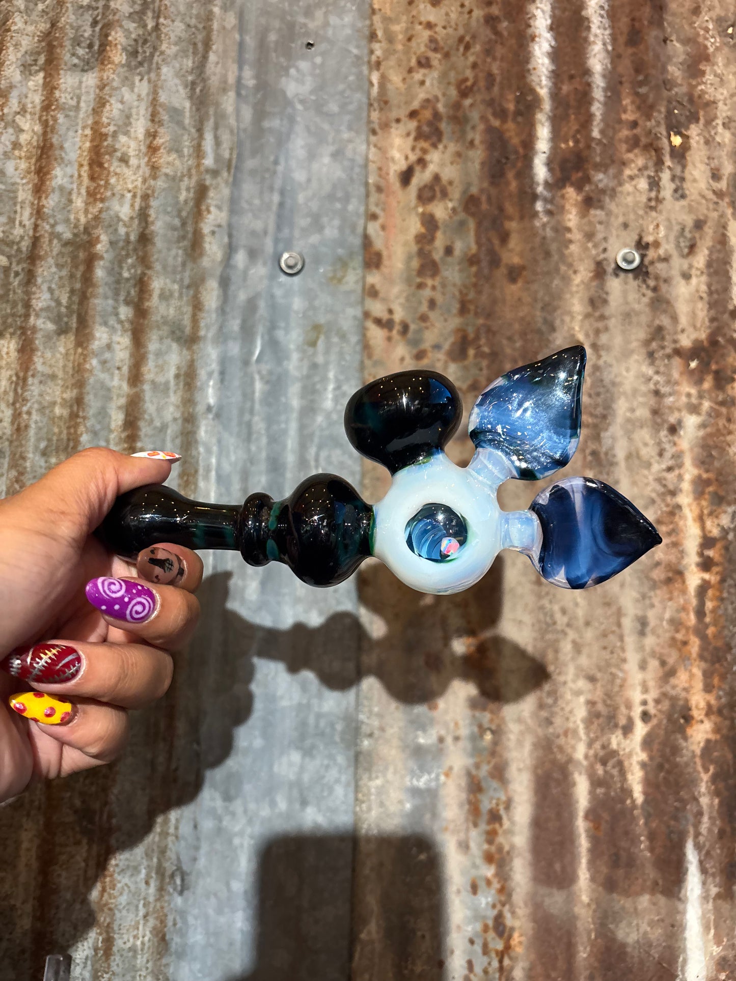 GlassmithBilly Ghost Wings and Opal Vortex Pipe